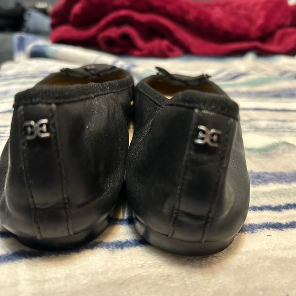 Sam Edelman Black Leather Bow Ballet Flats - Picture 5 of 6